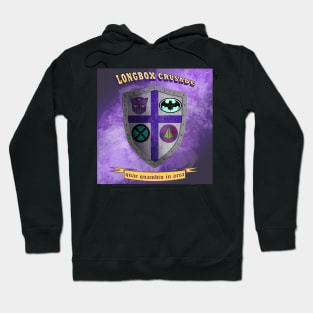 Longbox Crusade Shield logo Hoodie